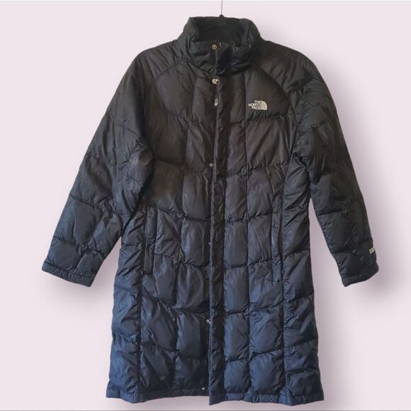 The North Face Girls 550 Down Quilted Puffer Jacket Coat Parka Size XL (18) VGC - Picture 1 of 5